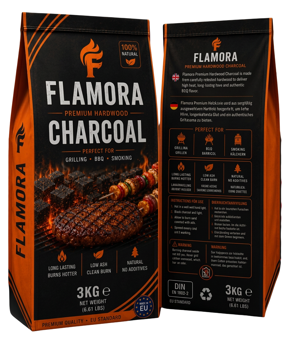 FLAMORA Premium Hardwood Charcoal